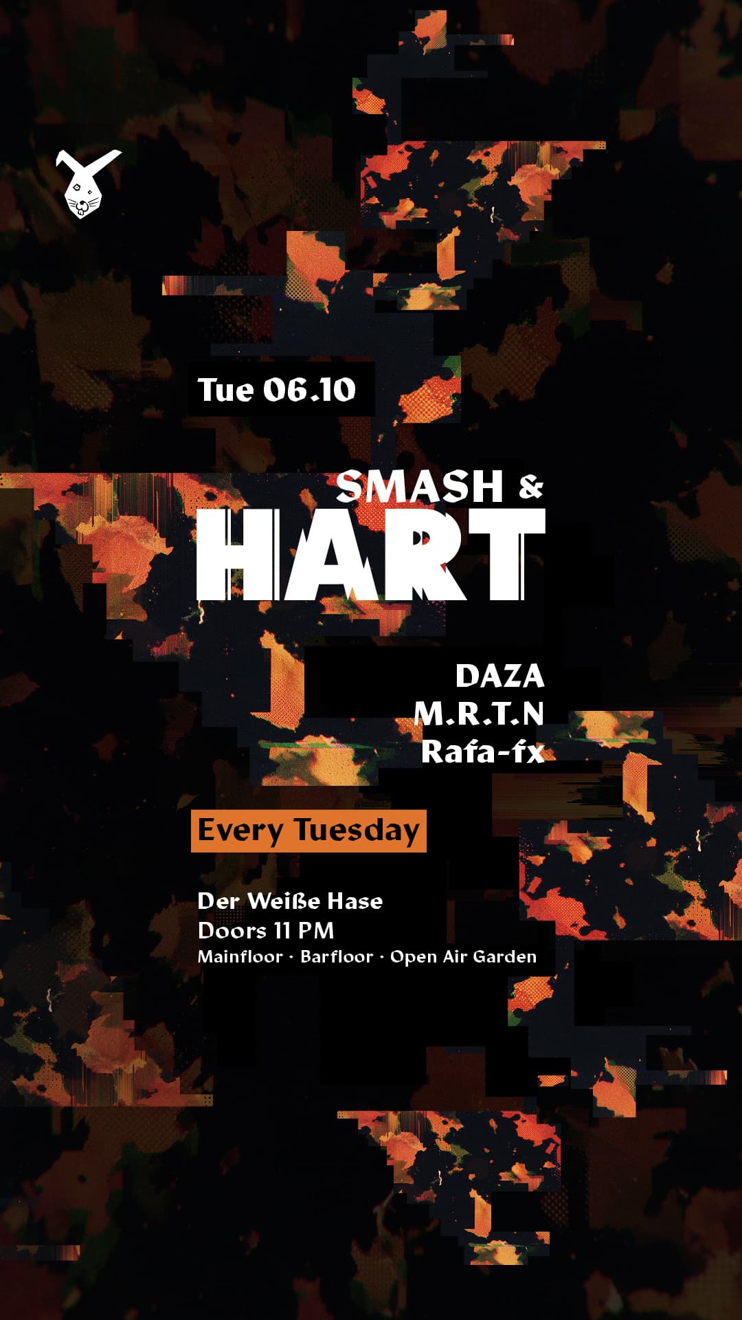 Smash & HART ◢◤ Tuesday Rave & Open Air Garden