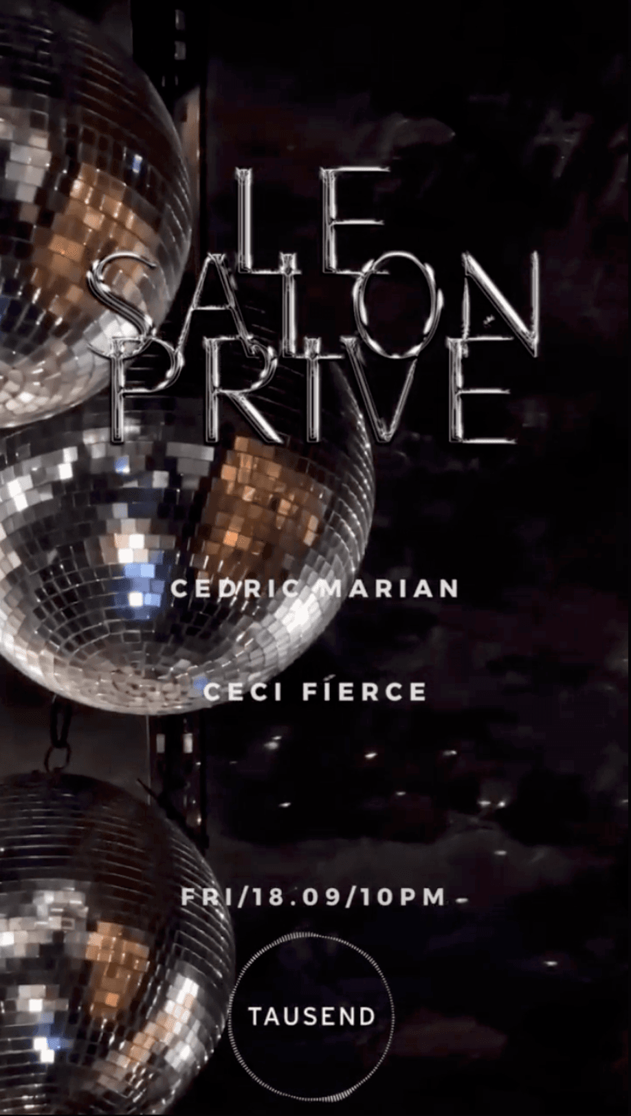 Le Salon Privé: Cedric Marian & Ceci Fierce