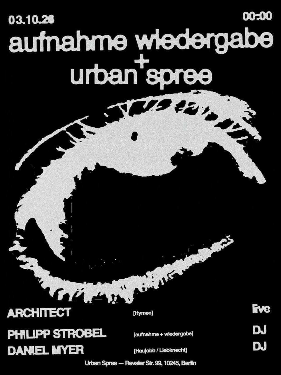 Tag der Clubkultur: aufnahme + wiedergabe X Urban Spree