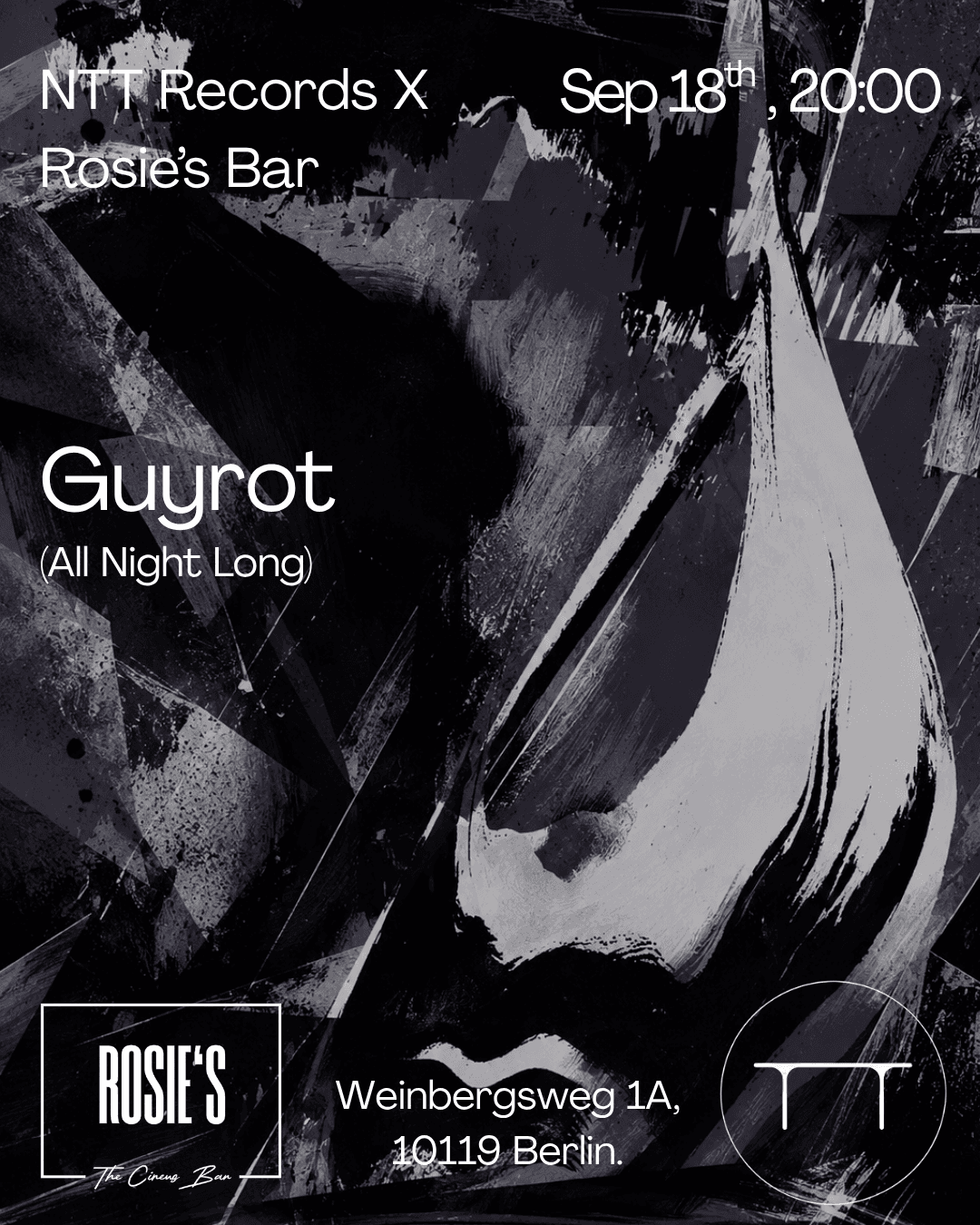 !FREE ENTRY! Rosie's Bar presents: NTT Records X Rosie's Bar - Guyrot (All Night Long)