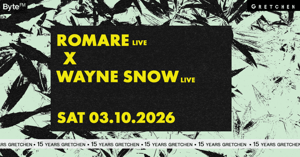 15 Years Gretchen: Romare + Wayne Snow *live