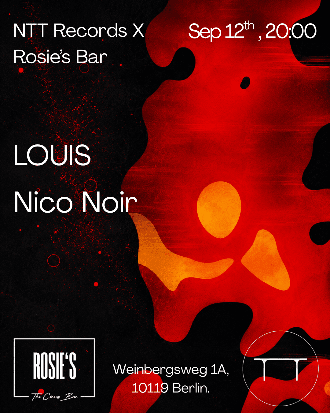 NTT Records X Rosie's Bar presents: Nico Noir & LOUIS